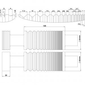 LAMINADOR DURSTON TUI 130 DOBLE CHAPA/HILO+RULETAS 1/2 CAÑA  220V